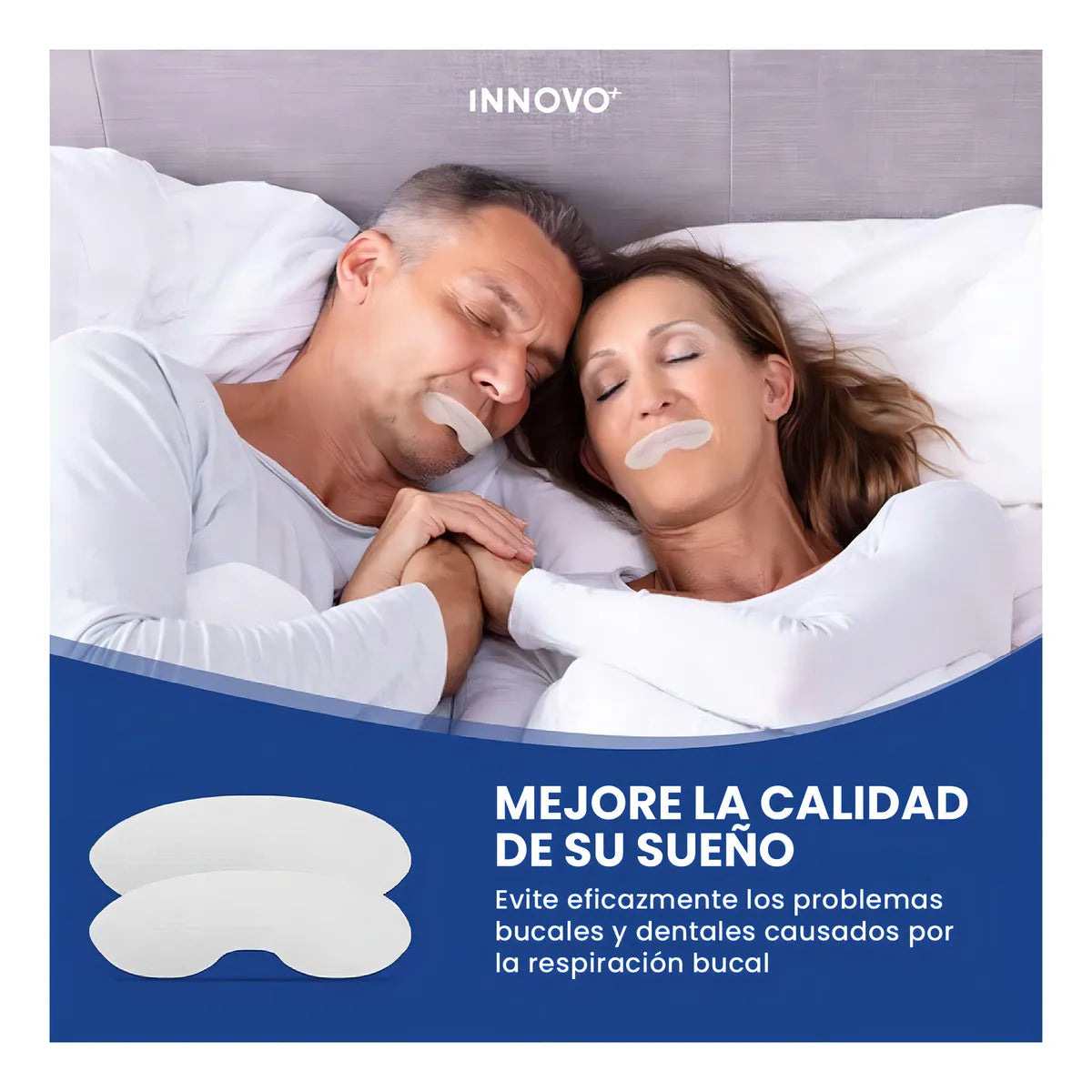 Cinta Bucal Para Dormir Adhesiva/Hoy 40% De Descuento