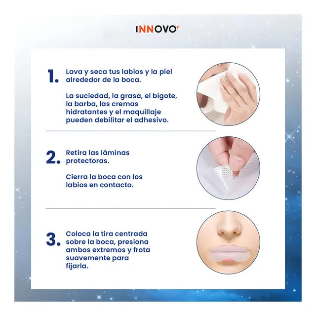 Cinta Bucal Para Dormir Adhesiva/Hoy 40% De Descuento