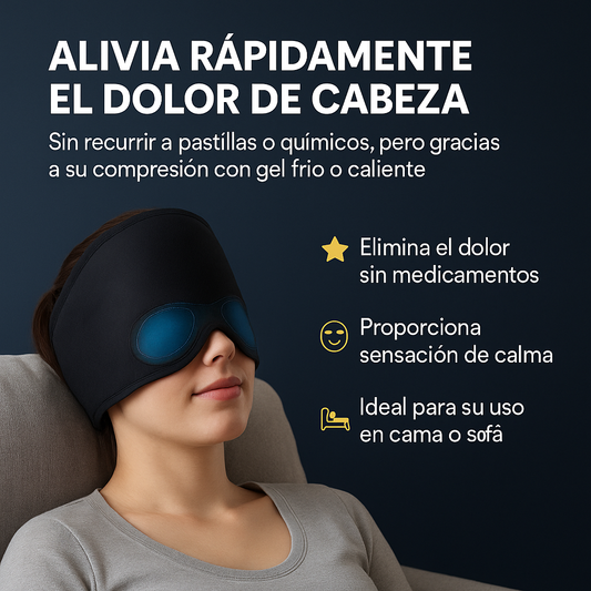 Gorro de Gel Terapéutico para Migraña y Dolores de Cabeza